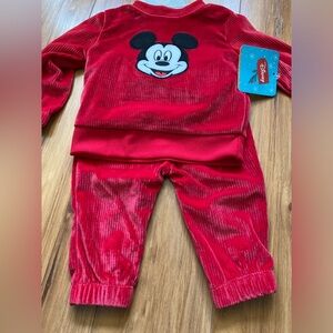 Mickey Mouse 2 piece outfit. Sz 6-9 months. Long sleeve shirt and pants. NWT.